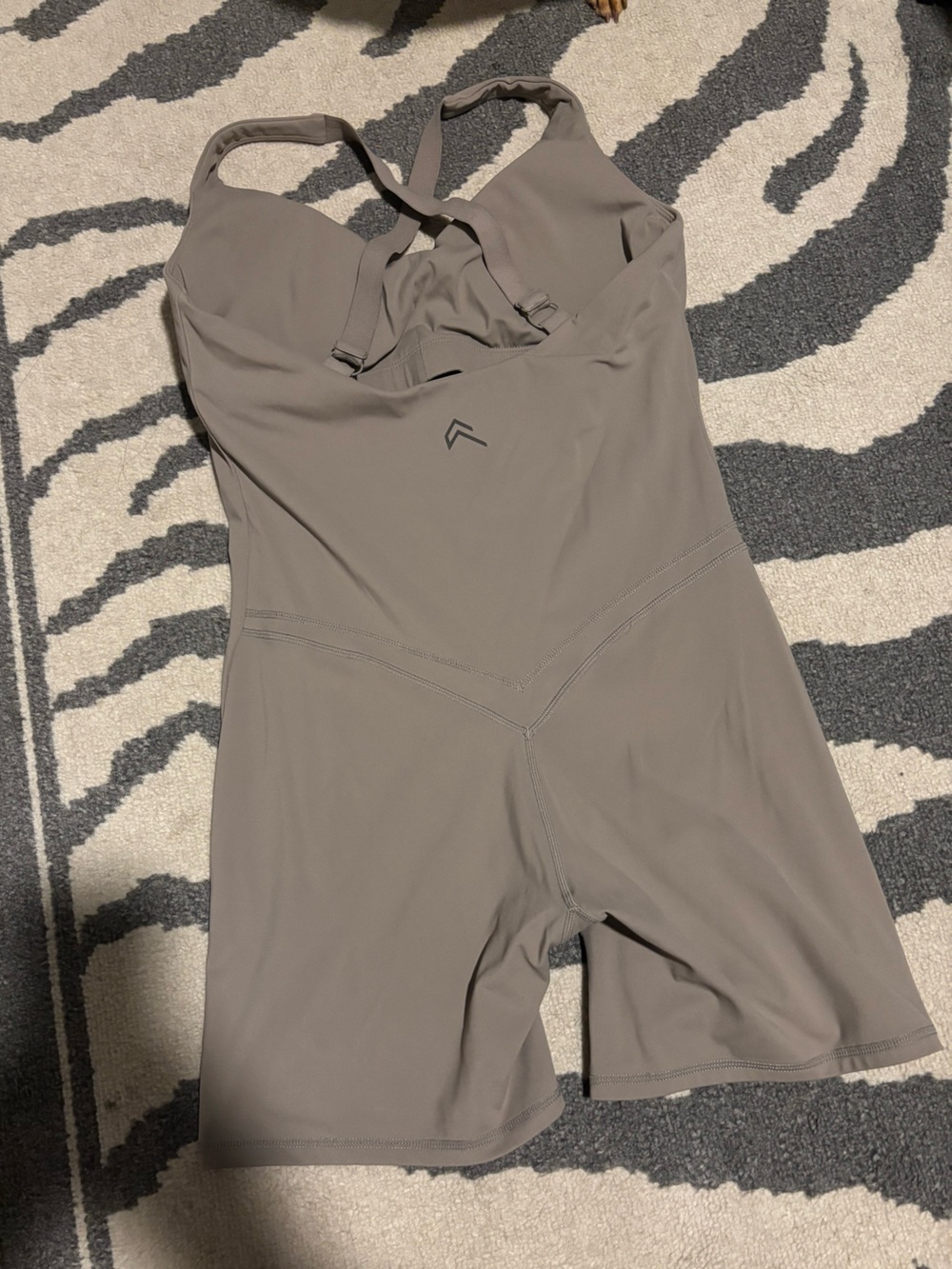 Oner Active Unified Cross Back Minky All in One Romper Large - Picture 2 of 5
